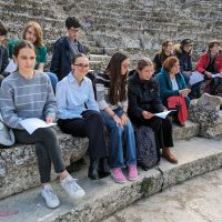 Spectateurs à Epidaure